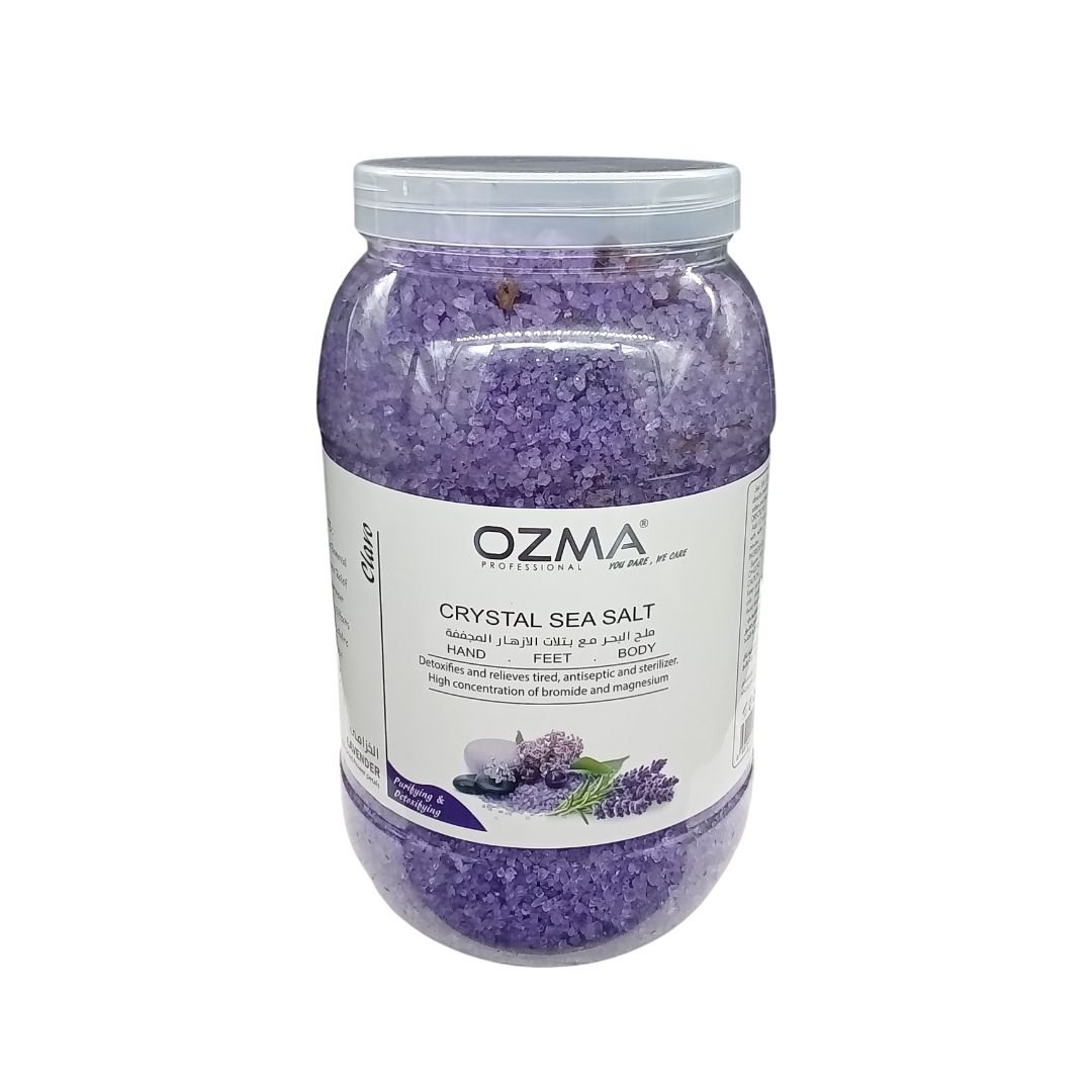 OZMA Clavo Crystal Sea Salt, Lavender , Organic Skin Exfoliating Moisturizing Whitening Body Salt 5kg