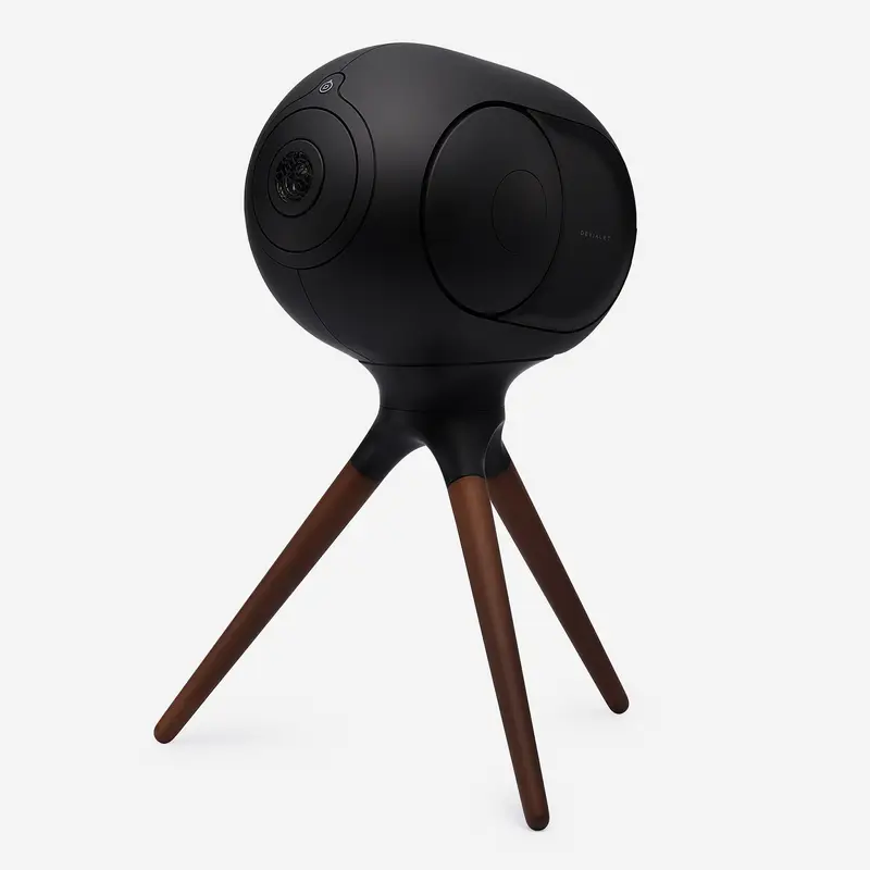DEVIALET Treepod Phantom I's high-fusion Smart Speaker stand | made from a fine, ultra-resistant cast aluminum alloy | minimalist design | Black Matte
