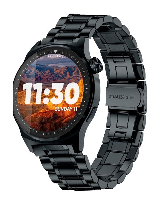 Cellecor A7 Pro Parker | IP68 Waterproof Smartwatch | Heart Rate Monitoring | Multi Sports Mode with Bluetooth Support for Calling and Music Control | 360*360 Pixels Resolution | In Built Mic &Speaker| Voice Assistance Bluetooth Calling | 1.39" Display