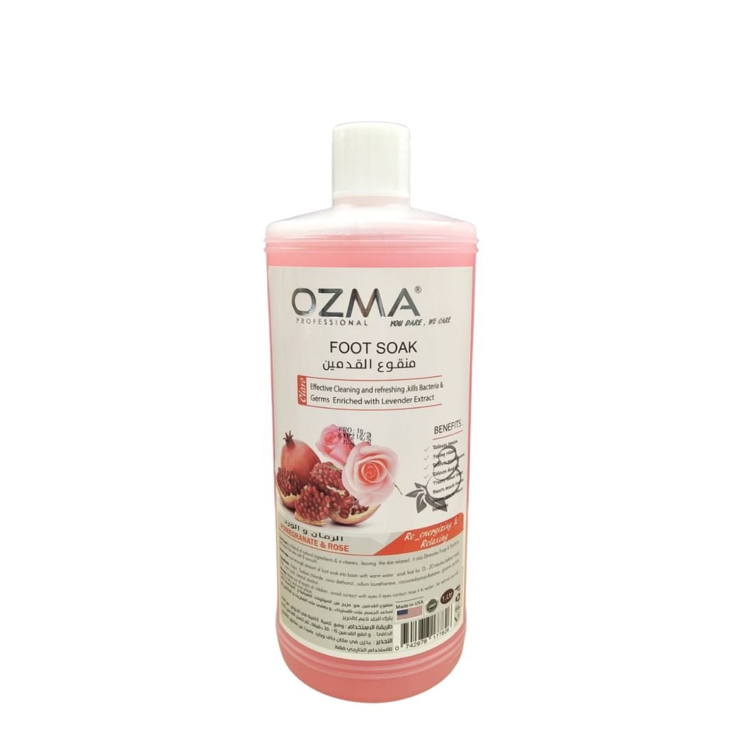 OZMA Clavo Pomegranate & Rose  foot Soak Moisturiser Callus Remover Liquid Gel 1000 ML