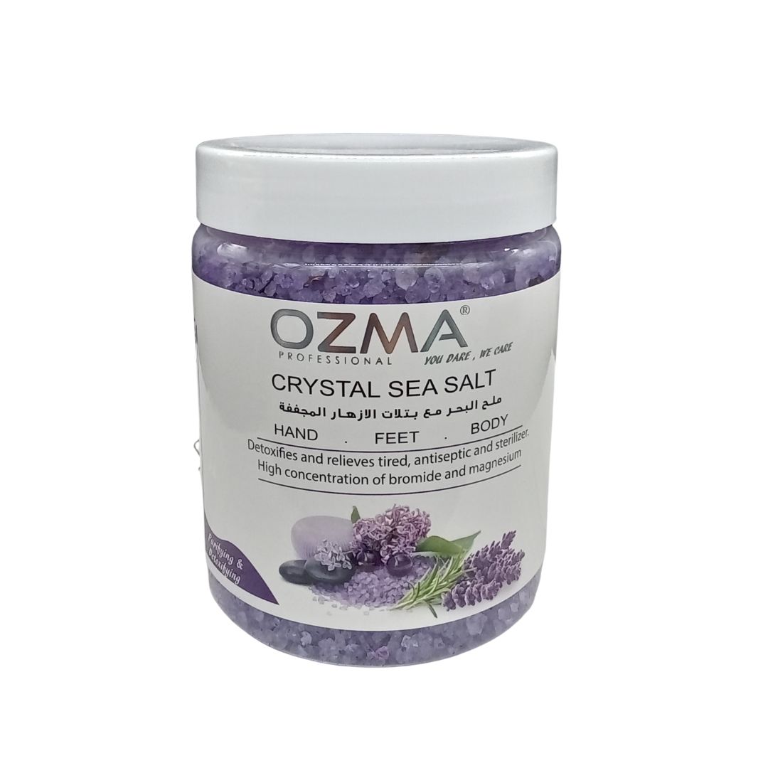 OZMA Clavo Crystal Sea Salt, Lavender , Organic Skin Exfoliating Moisturizing Whitening Body Salt 1.2 kg