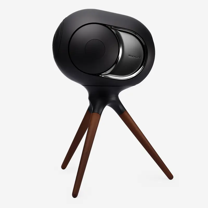 DEVIALET Treepod Phantom I's high-fusion Smart Speaker stand | made from a fine, ultra-resistant cast aluminum alloy | minimalist design | Black Matte