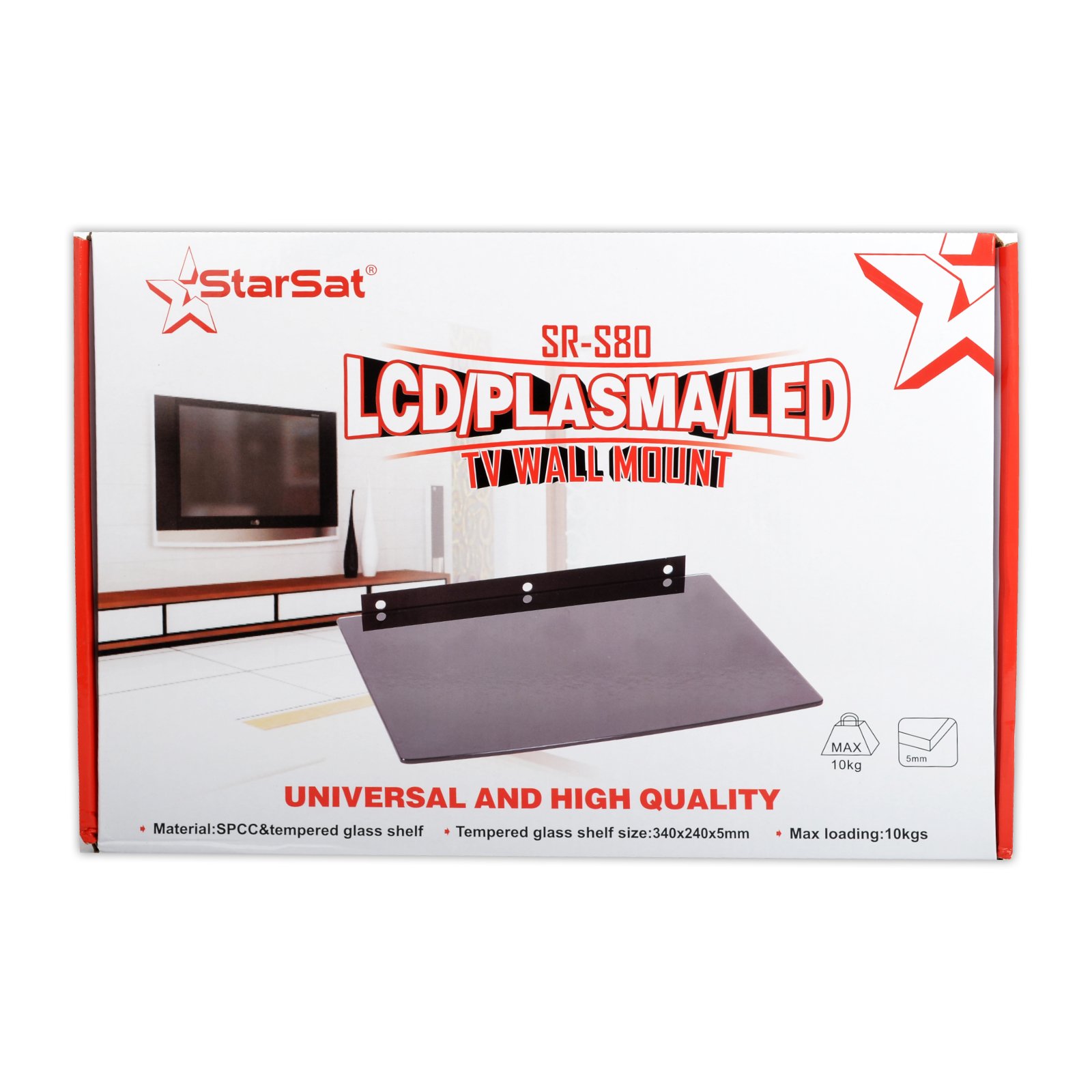 SM-Q08 Universal DVD/Satellite Receiver Wall mount shelf