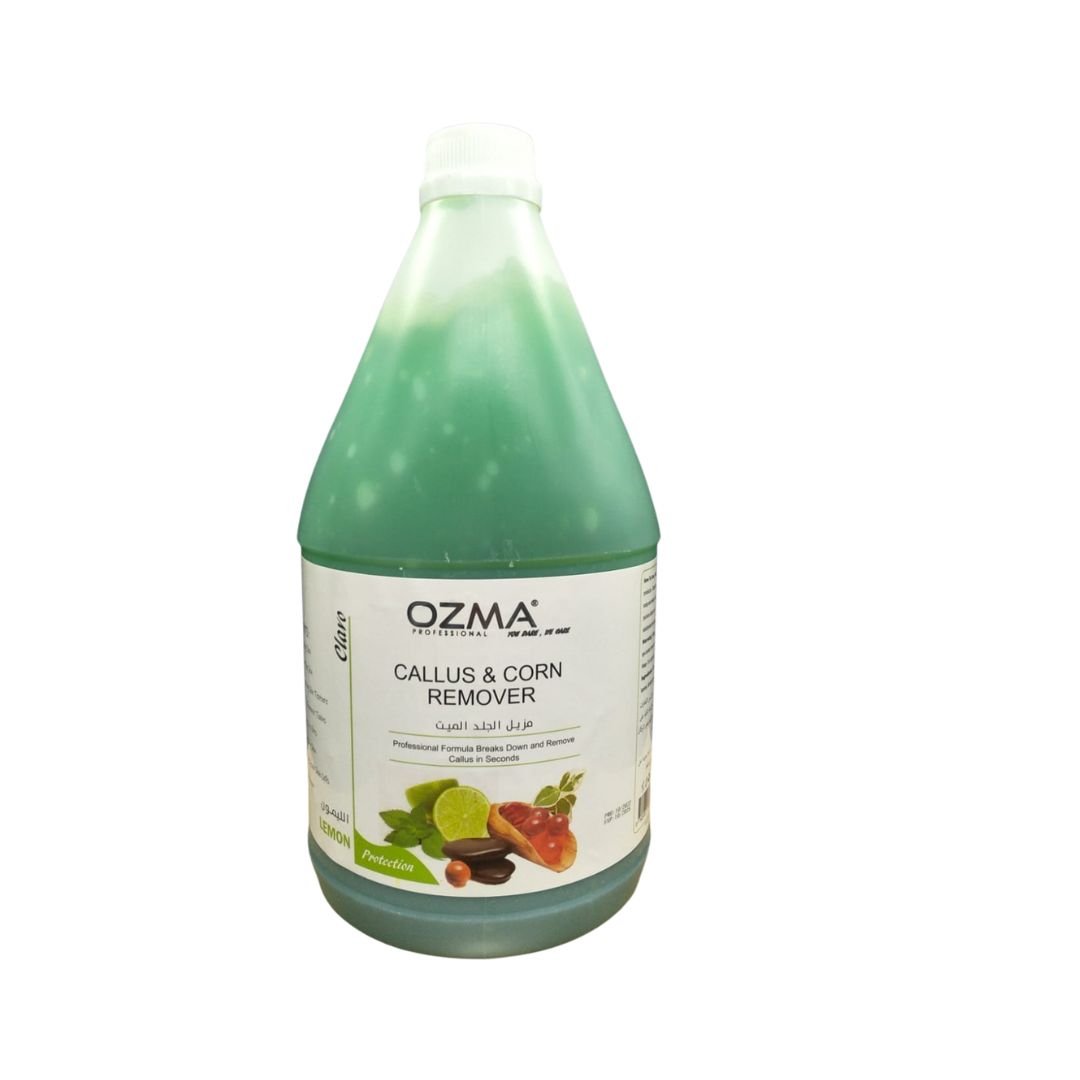 OZMA Clavo Callus & Corn  Remover Foot Soaking Liquid Gel Foot Spa Treatment,  lemon .3.78 L