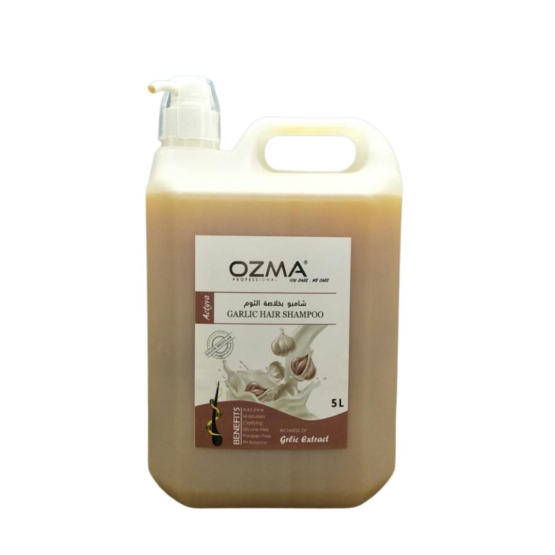 OZMA Moisturizing  Hair  Shampoo .Improved Formula  | Cleansing And Energizing | For ALL Hair Types .Garlic Extract  5L