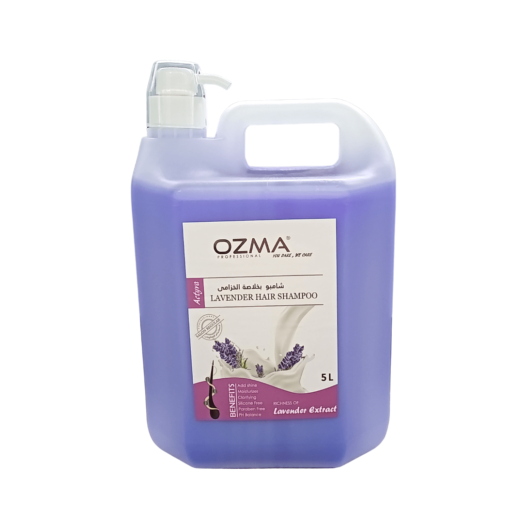 OZMA Moisturizing  Hair  Shampoo .Improved Formula  | Cleansing And Energizing | For ALL Hair Types . Lavender Extract  5L