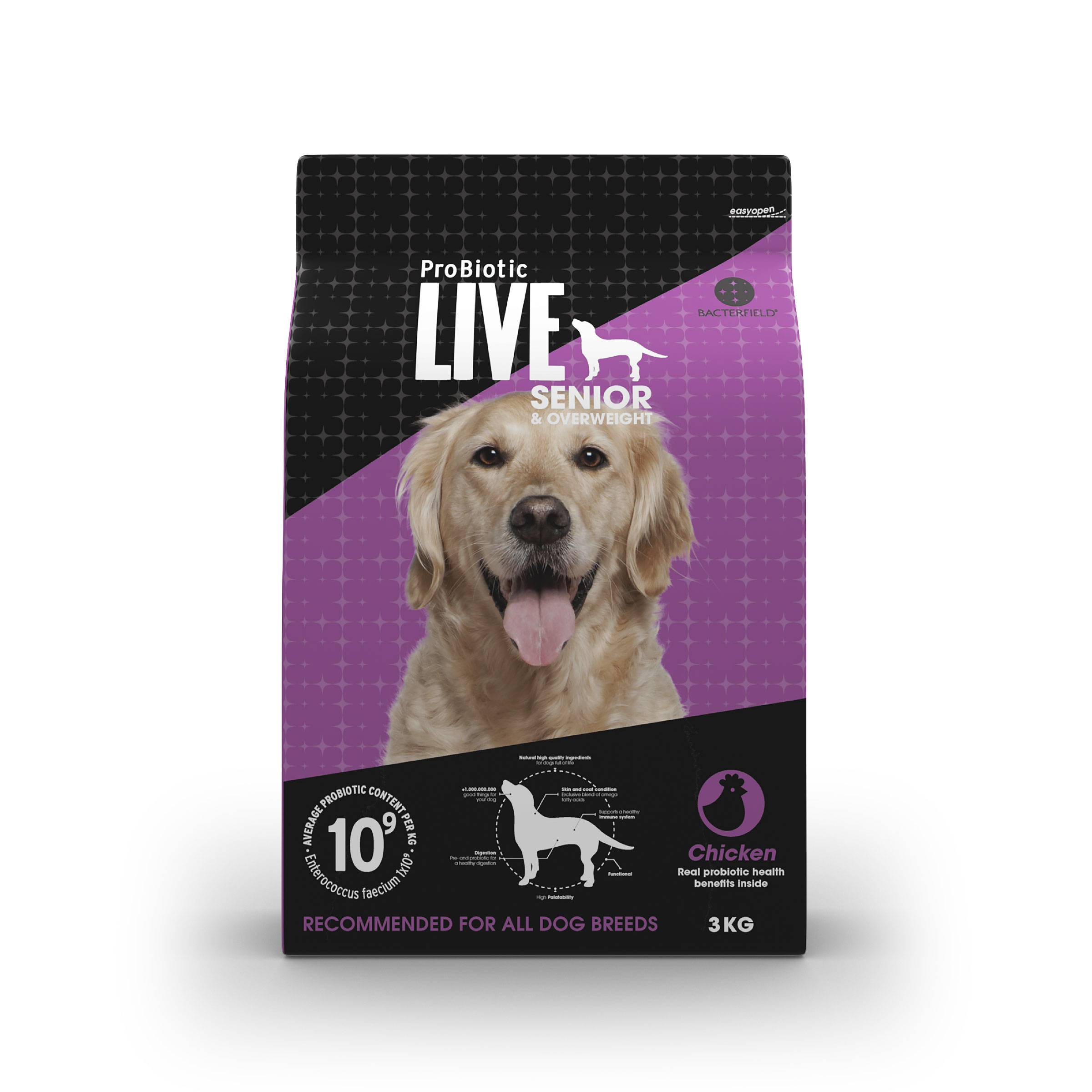 Probiotic Live dog food for Adult