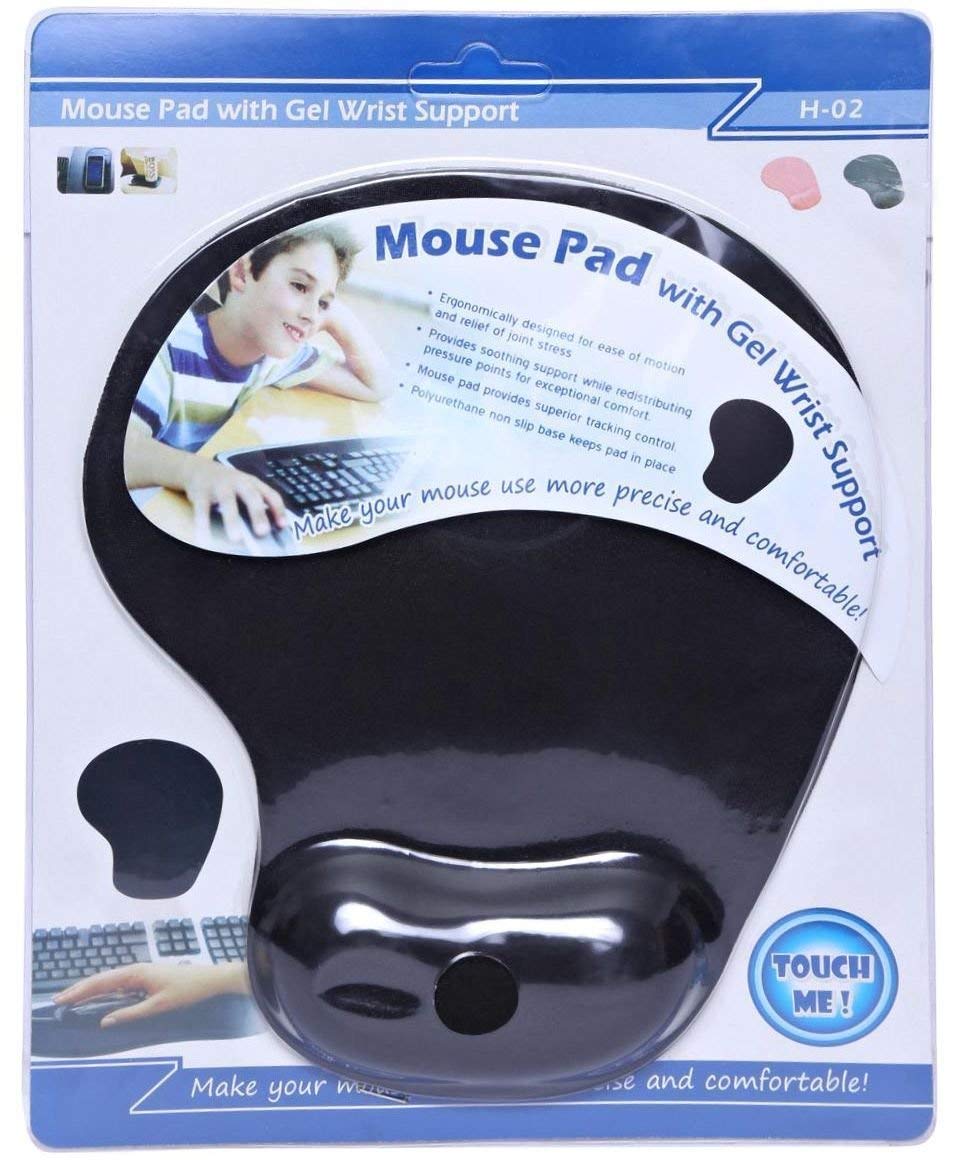 MOUSEPAD WITH GEL WRIST SUPPORT