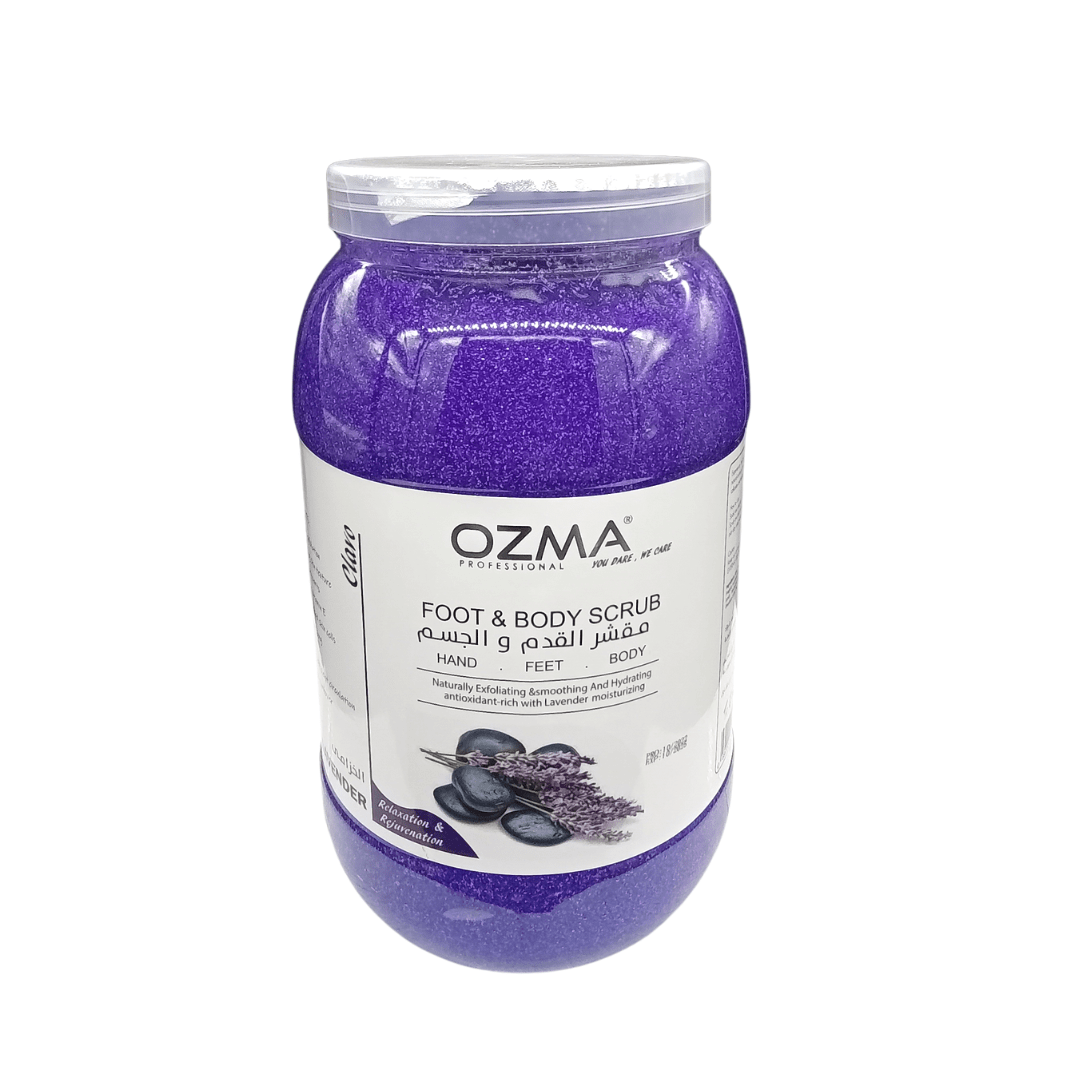 OZMA Clavo Lavender  Effective Moisturizer  Body Scrub for Feet and Body, With Pro-Vitamin B5  Eliminate dead skin cells . 5 KG