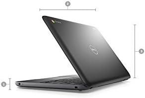 DELL Chromebook 3189, Intel Celeron N3060, 11.6 Inch TOUCHSCREEN X 360 DEGREES CONVERTABLE, 4GB 16GB SSD, CHROME OS, ENGLISH KEYBOARD, BLACK . Renewed