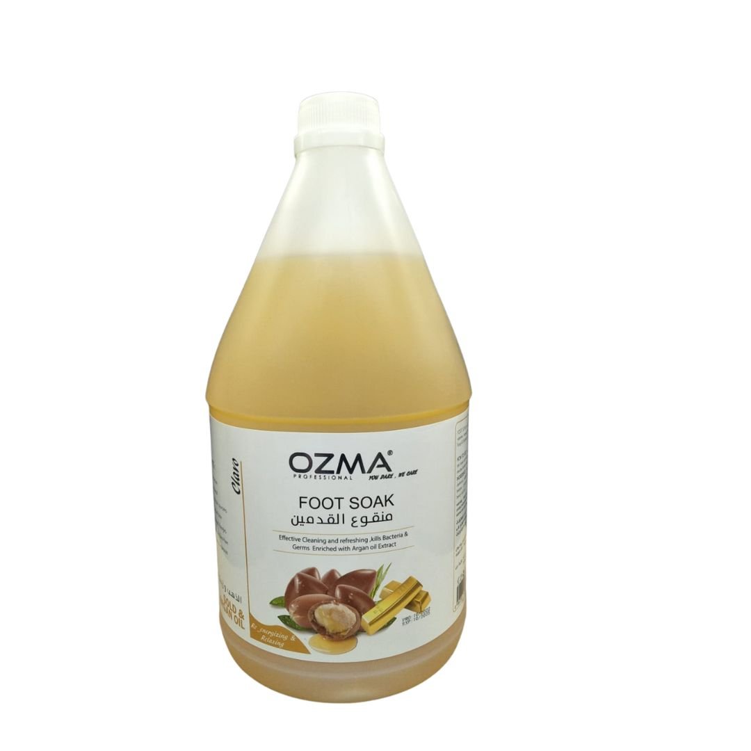 OZMA Clavo Argan and Gold   foot Soak Moisturiser Callus Remover Liquid Gel 3.78 L