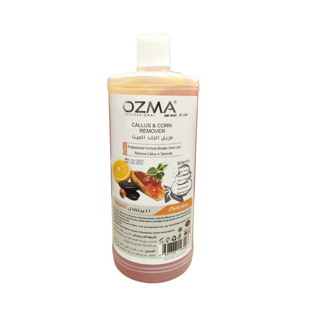 OZMA Clavo Callus & Corn Remover Foot Soaking Liquid Gel Foot Spa Treatment, Orange .1000ml