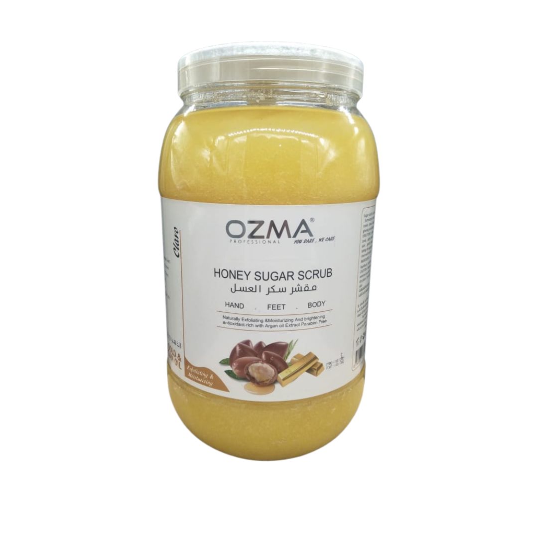 OZMA Clavo Smooth Honey  Sugar Scrubs With Argan and Gold extract For Radiant Glowing Skin 5 KG