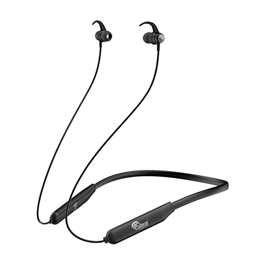 CELLECOR BS-2 Wireless Waterproof Bluetooth Earphone Neckband with Big 25 Hours Playtime (Black)