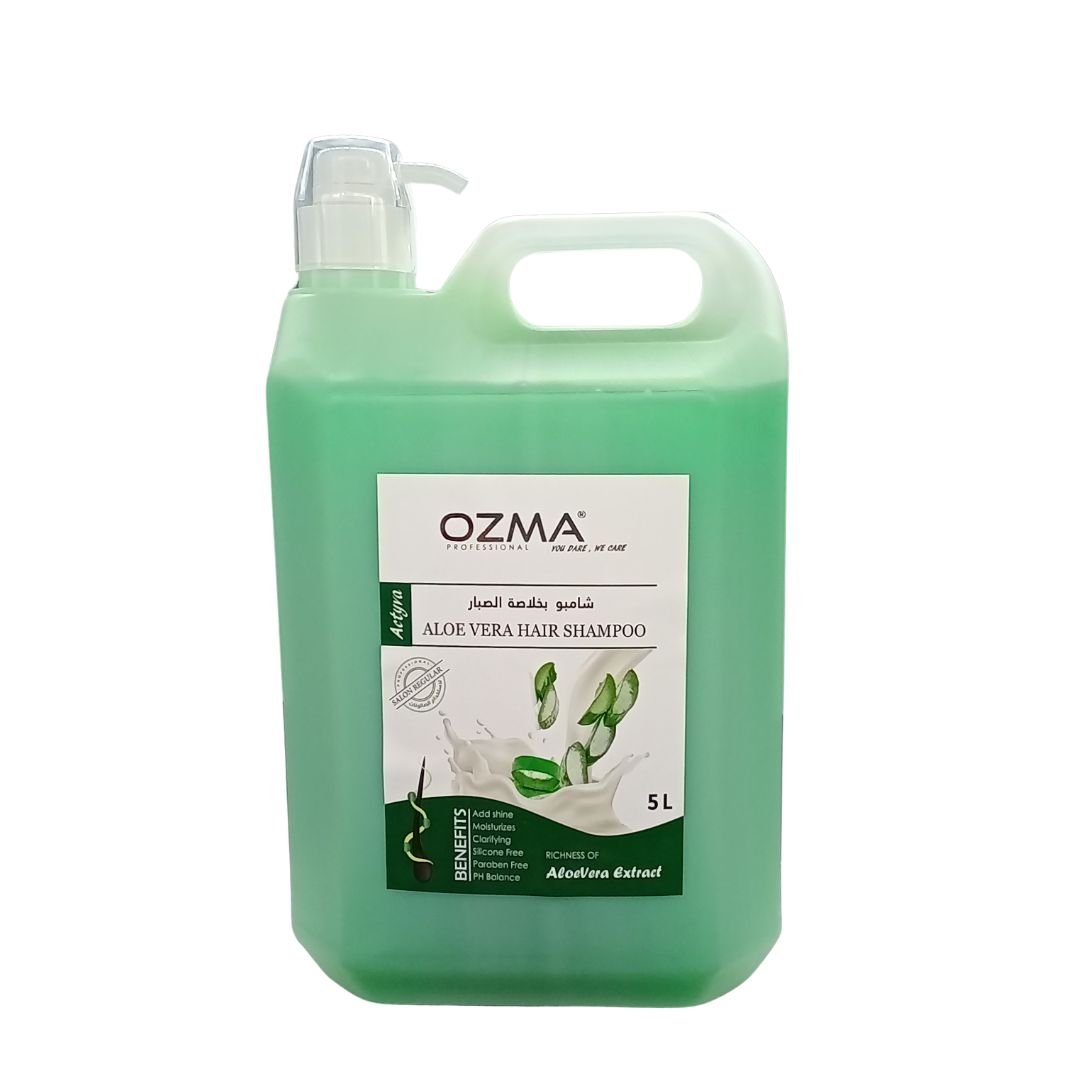 OZMA Moisturizing  Hair  Shampoo .Improved Formula  | Cleansing And Energizing | For ALL Hair Types .Aloe Vera  Extract  5L
