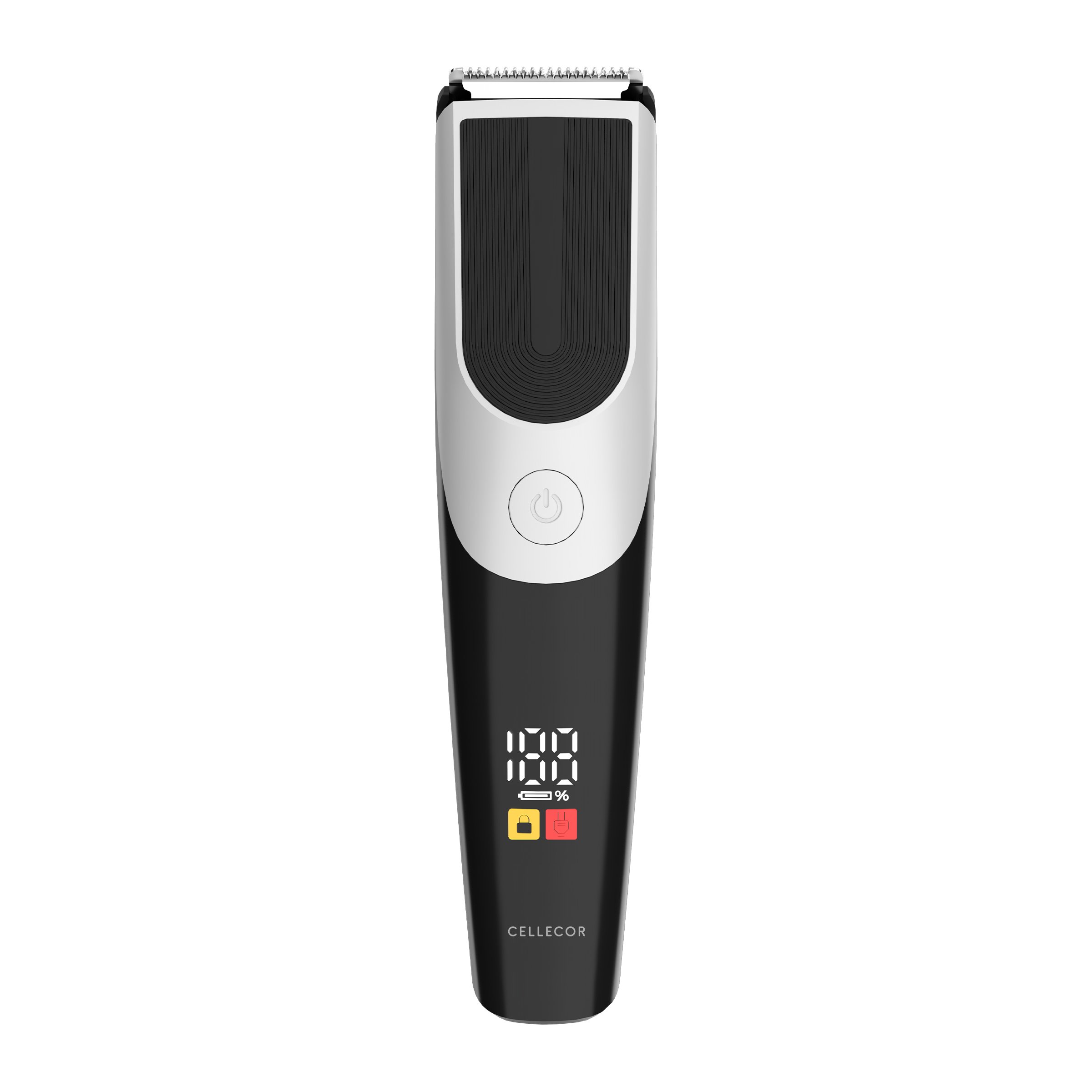 CELLECOR Hair Trimmer- ACUTE 800mAh li-ion | type c charging| 120min runtime| 7 length settings| self sharpening blades| washable head| digital battery display