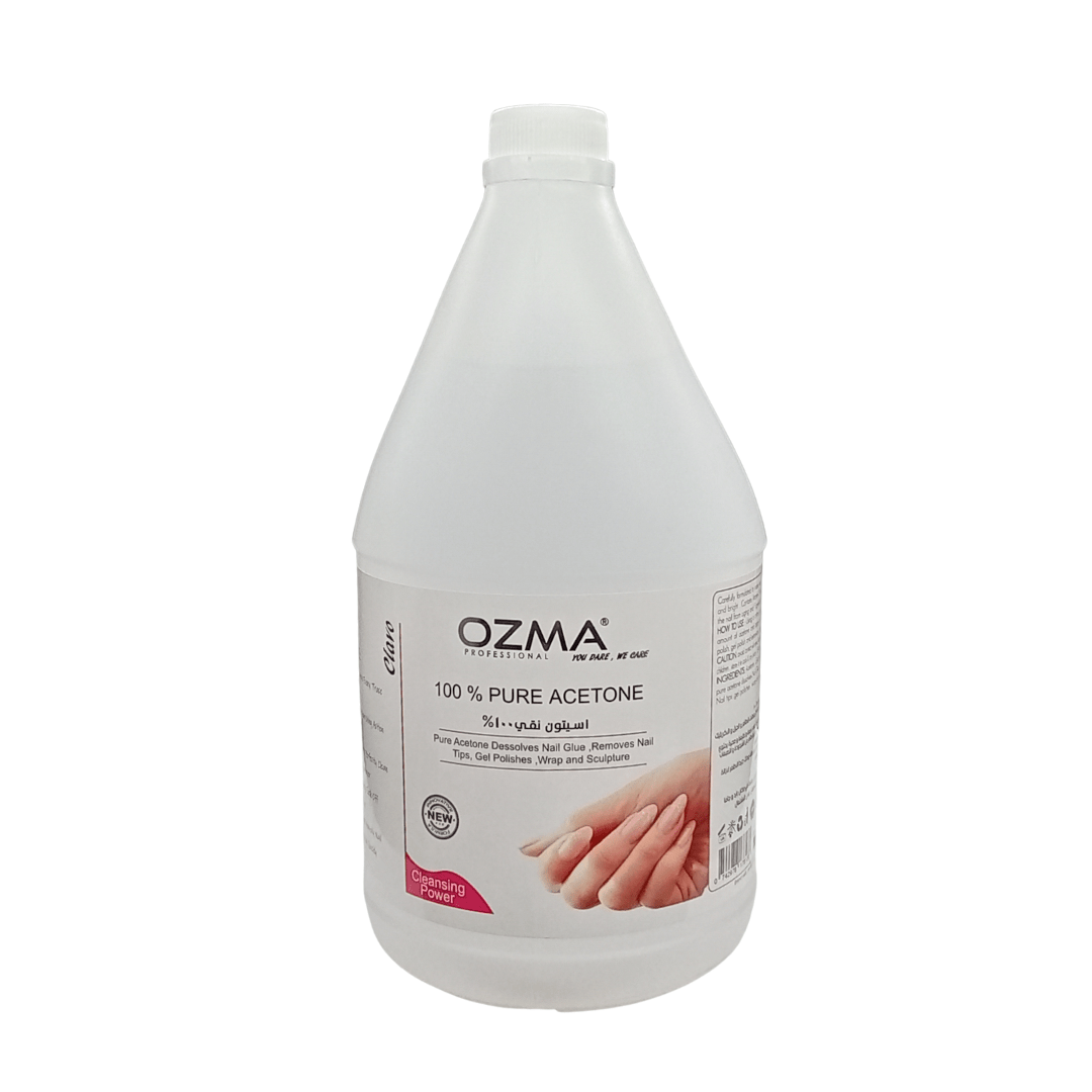 Ozma Clavo 100% Pure Acetone | Professional Quick Conditioning & Nourishing Nail Polish Remover | Removes Artificial Nails,3.78L .