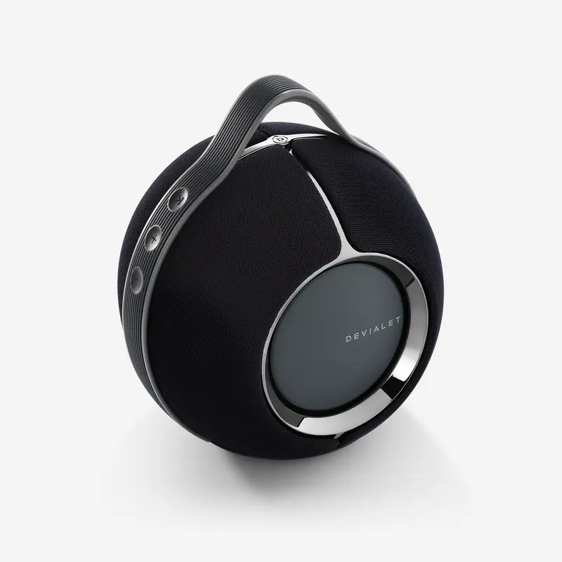 Devialet Mania Active speaker |high fidelity portable smart speaker with 360° stereo sound| Bluetooth speaker| AirPlay 2| Wi-Fi | Spotify Connect|IPX4 water resistance| Black