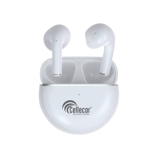 CELLECOR BroPods CB02+ Waterproof Earbuds with 25 Hours Playtime, Automatic Pairing, ENC Bluetooth Headset
