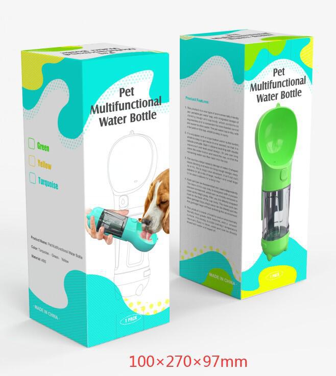 4-in-1 Pet Dog Portable Water Bottle