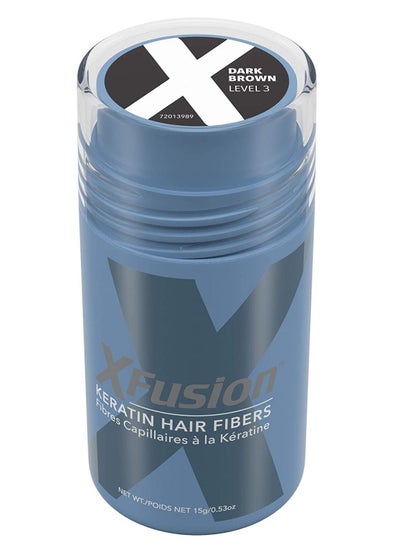 X-Fusion Keratin Hair Fibers Dark Brown 15g