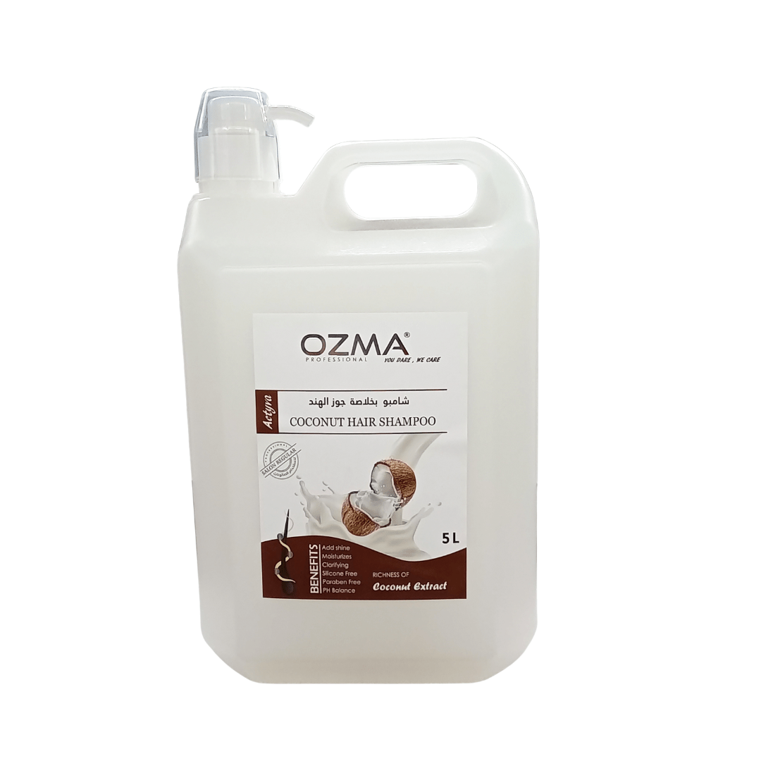 OZMA Moisturizing  Hair  Shampoo .Improved Formula  | Cleansing And Energizing | For ALL Hair Types .Coconut Extract  5L