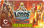 Lords mobile 7365 diamonds