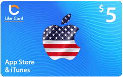 Apple & iTunes $5 -USA