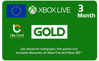 Xbox Live 3 Months - Europe