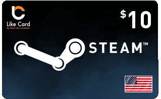 USA Steam Cards 10$