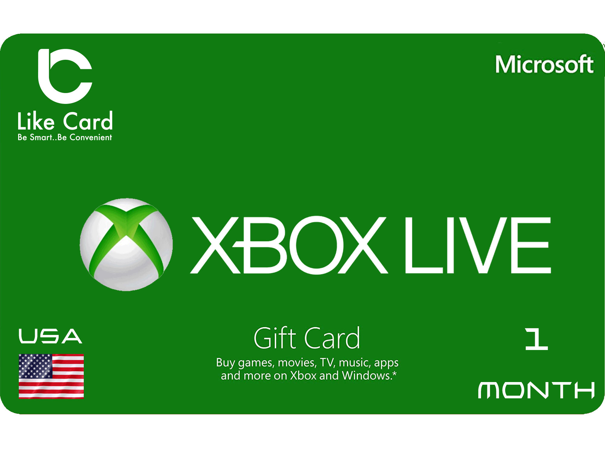 Xbox Live 1 Month USA