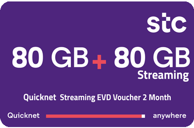 QuickNet 2Month 80G + 80G streaming
