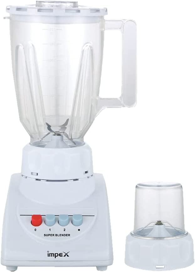 Impex BL 3501 300W 1.5 Litre Blender Grinder for Coffee Nuts Spices Mixer with 2 Speed Control Pulse Rotation Overheat protection, 2 years Warranty