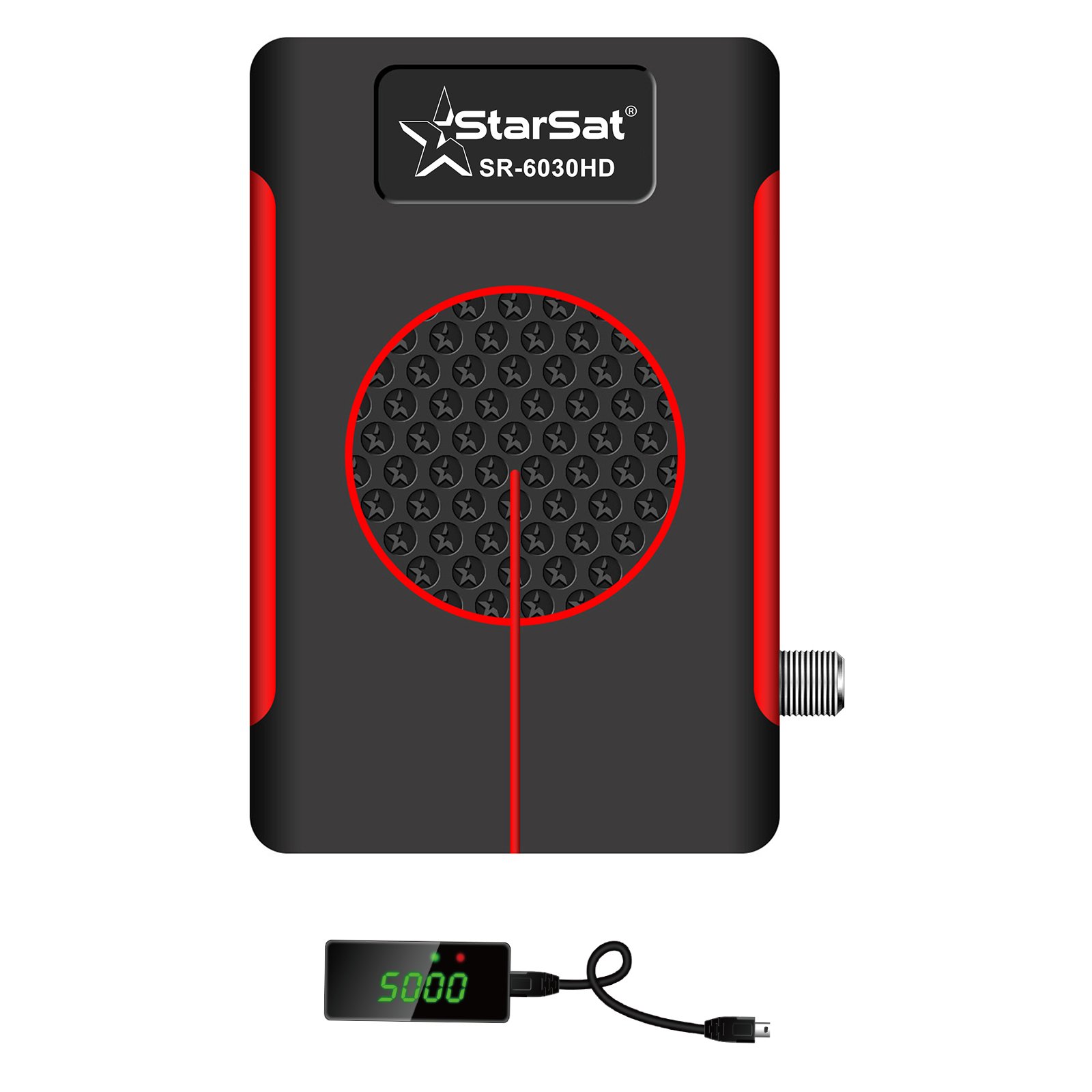 StarSat SR-6030HD Full HD1080, 2xUSB, HDMI, 6000 Channels, EPG, MPEG4, Blind Scan, PVR, DVBS2, WiFi Supported (WiFi device not include)