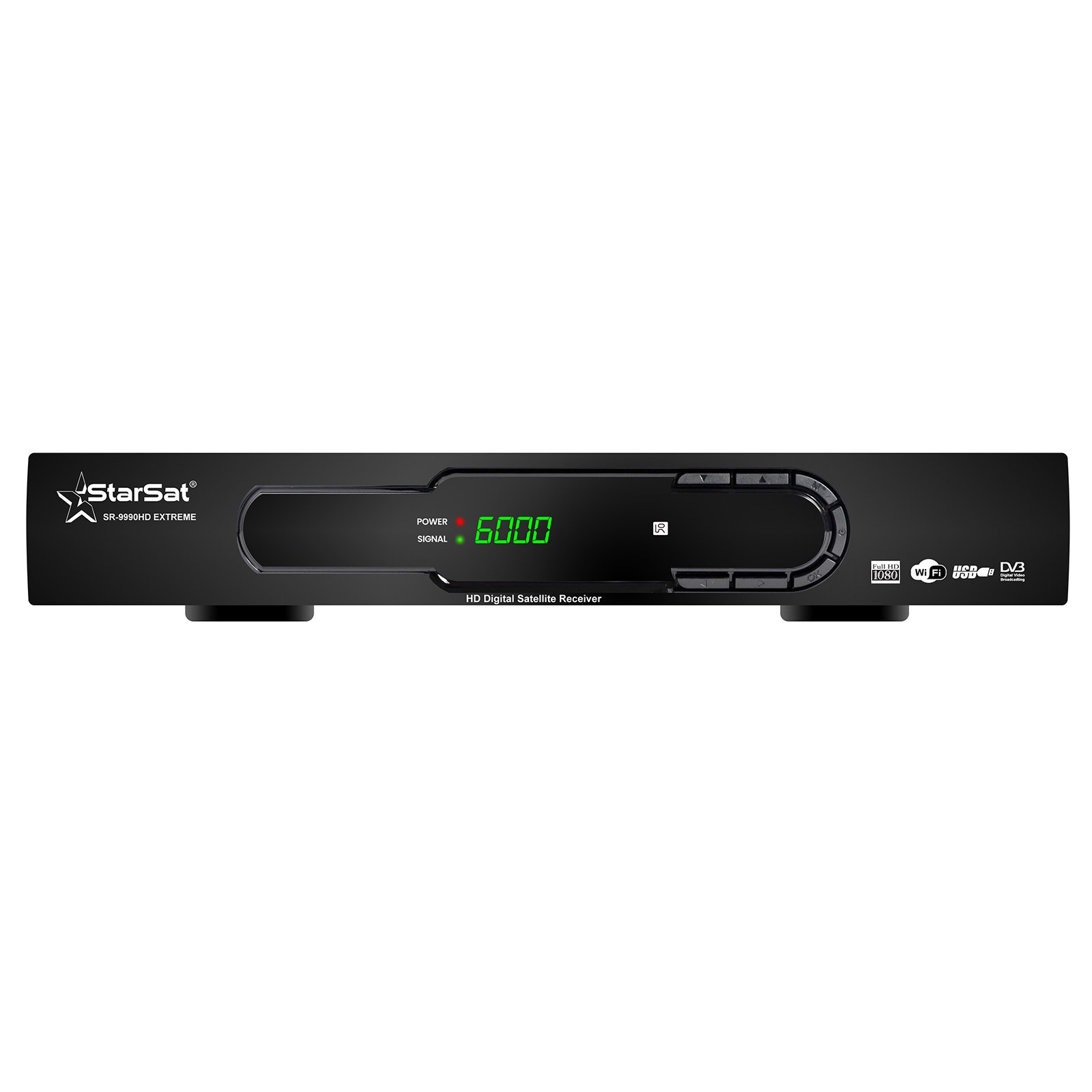 StarSat SR-9990HD Extreme Full HD, 2xUSB, HDMI, 8000 Channels, EPG, MPEG4, Blind Scan, YouTube, PVR, DVBS2, WiFi Supported (WiFi device not include)