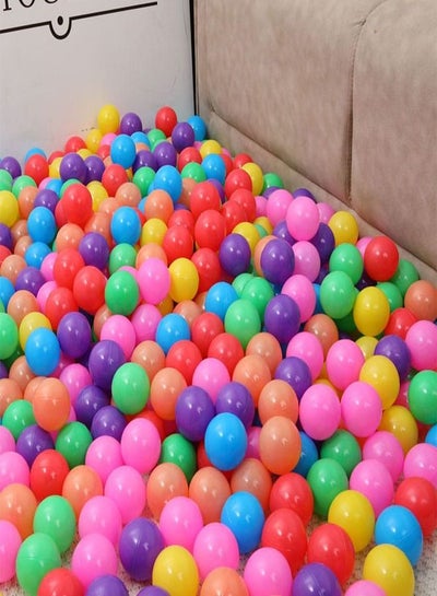 100 Pieces Each Pack Of Soft And Dark Colors Plastic Ocean Balls, Ideal to fill Indoor and Outdoor Playpen Ball Pits And Playhouse For Babies Toddlers And Kids (5.5Cm)
