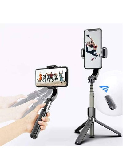 Gimbal Stabilizer for Smartphone L08 Handheld Gimbal with 360°Auto Balance Remote Wireless Bluetooth Selfie Stick Pan-tilt Tripod with Built-in Bluetooth Remote