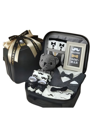 Newborn Gift Set Baby Boy with Jumpsuit for 12 Months 9 in 1