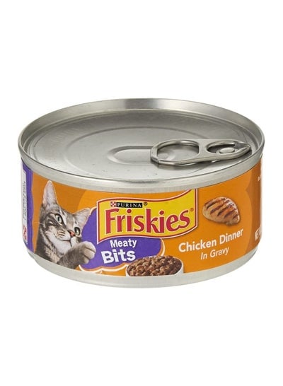 Friskies Gravy Wet Cat Food, Meaty Bits Chicken Dinner - 5.5 Oz. Can
