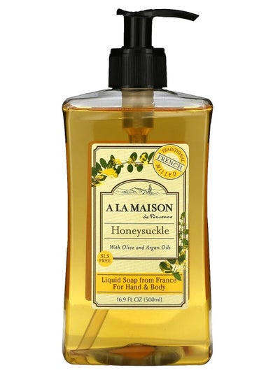 Liquid Soap For Hand Body Honeysuckle 16.9 fl oz 500 ml