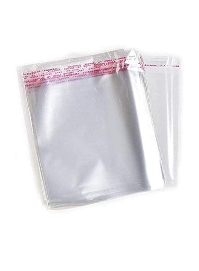 Plastic BagsSelf Sealing Cellophane Crystal Shiny Clear Cello Transparent Pouch Self Adhesive Resealable for Packing and Storage 26cmx34cm 100 Pieces