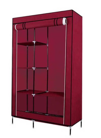 fabric foldable assemble portable dustproof closet wardrobe with cover