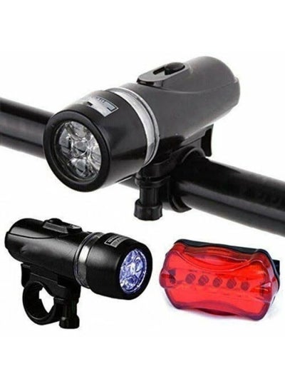 Waterproof Bike Bicycle Lights 5 LEDs Bike Bicycle Front Head Light Safety Rear Flashlight Torch Lamp Black bike accessories
