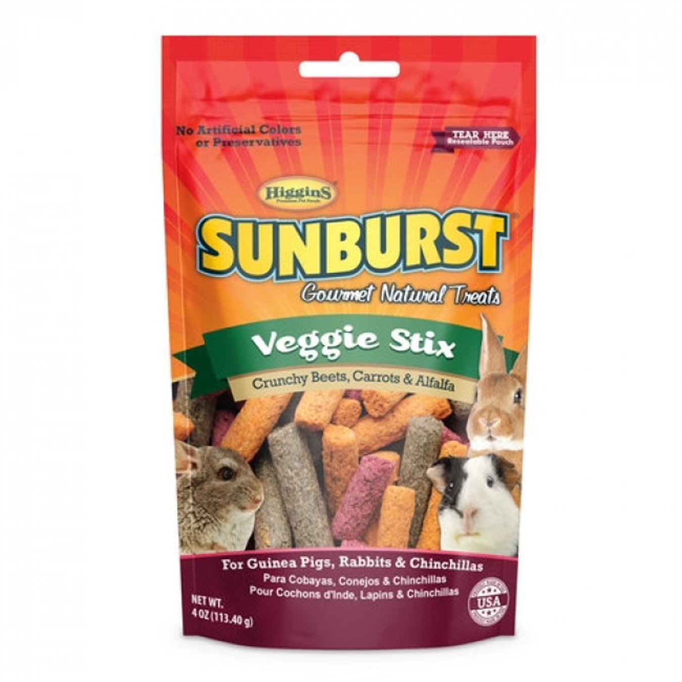 Higgins Sunburst Treats Veggie Stix  4 oz