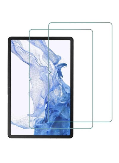 2 Pack Samsung Galaxy Tab S8 Premium 9H Hardness Round Edge Tempered Glass Screen Protector