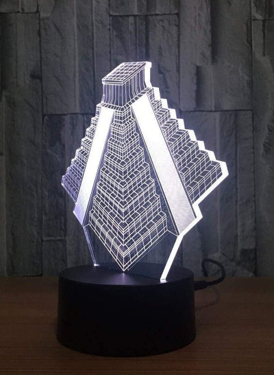LED Pyramid Light 7/16 Colors Changing Atmosphere Mood Lamp USB Bedside Sleep Table Bedroom Office H