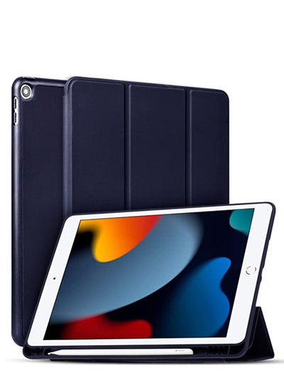 iPad 10.2 Inch Case with iPad Pencil Holder and Auto Sleep/Wake Function Compatible with iPad 7th, 8th, and 9th Generations