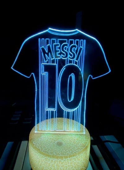 Anime Football Player 3D Lamp Annie Light  Touch and Remote Mode Messi 10