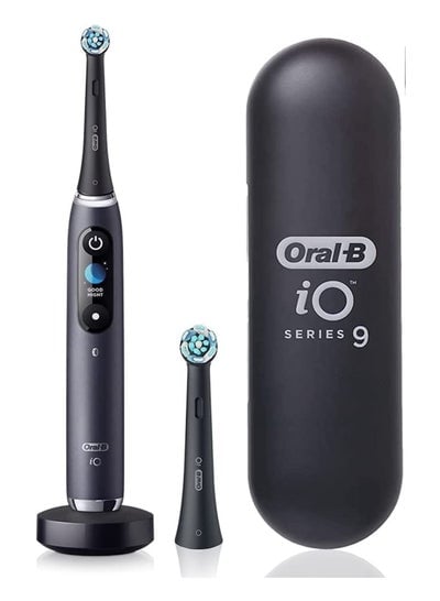 Oral B Io9 Electric Rechargeable Toothbrush Uae 3 Pin Plug 1 Black Handle With Revolutionary Magnetic Technology Color Display 7 Modes 1 Premium Travel Case