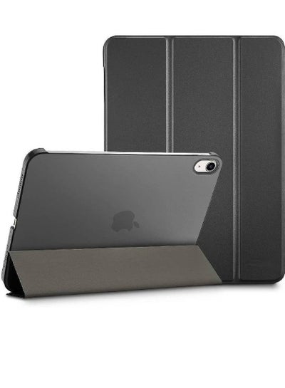 iPad 10th Generation Case 2022 iPad 10.9 Inch Case, iPad 10 Case Slim Stand Hard Shell Back Protective Smart Cover for 10.9” iPad 10th Gen 2022 Release A2696 A2757 A2777 -Black